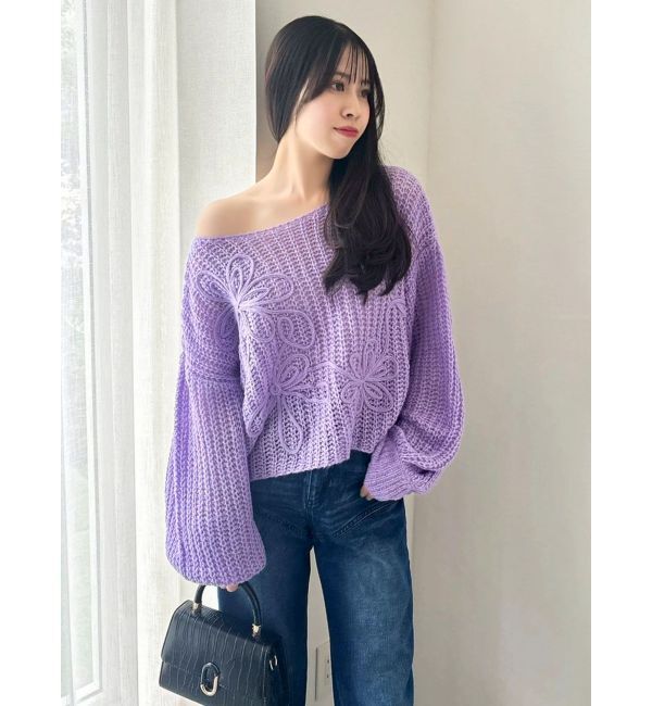 dazzlin「モヘアライクルーズニット」|ニット・セーター|