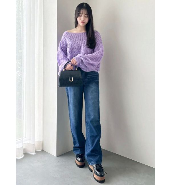 dazzlin「モヘアライクルーズニット」|ニット・セーター|