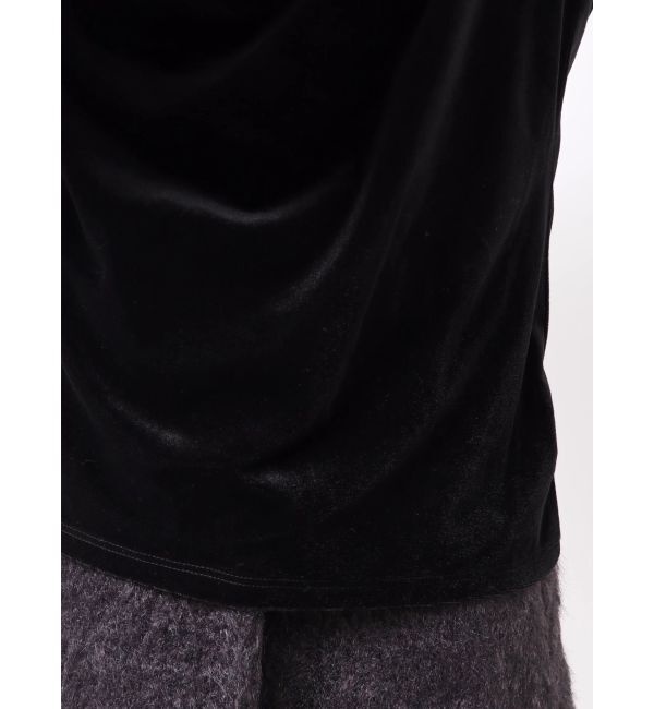 dazzlin「チョーカー付ドレープシアーベロアトップス」|Tシャツ・カットソー|
