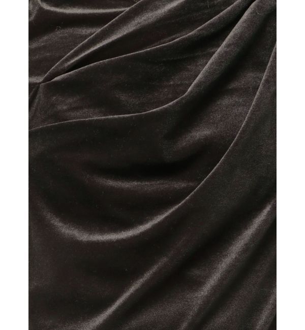 dazzlin「チョーカー付ドレープシアーベロアトップス」|Tシャツ・カットソー|