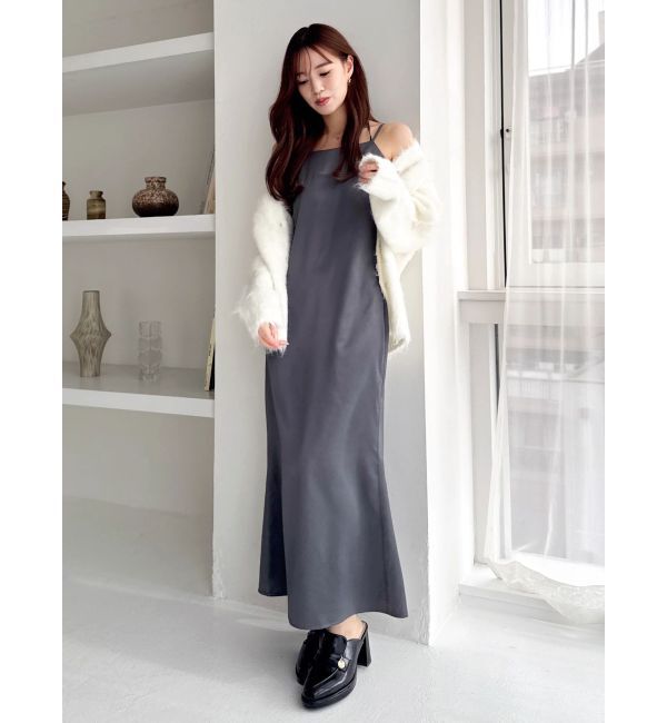 dazzlin「サテンナローキャミワンピース」|ワンピース|