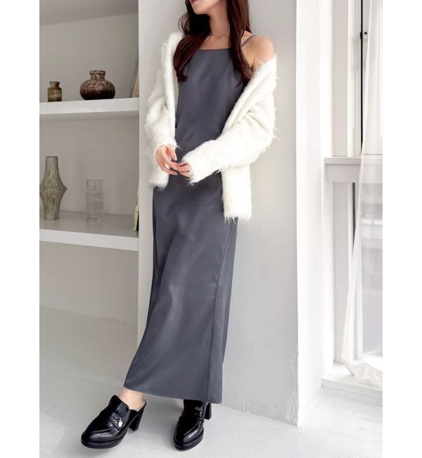 dazzlin「サテンナローキャミワンピース」|ワンピース|