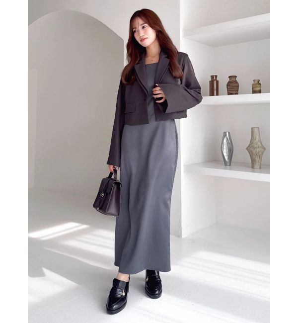 dazzlin「サテンナローキャミワンピース」|ワンピース|