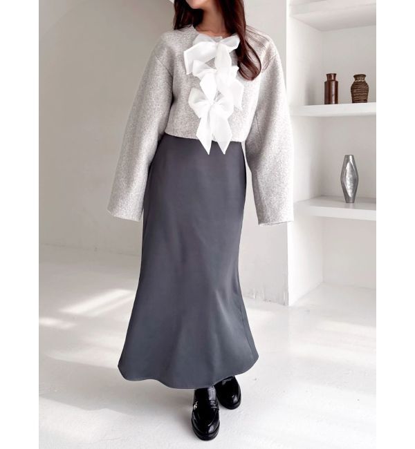 dazzlin「サテンナローキャミワンピース」|ワンピース|