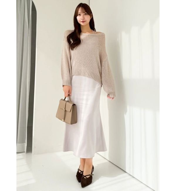 dazzlin「サテンナローキャミワンピース」|ワンピース|