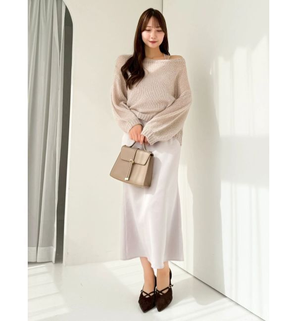 dazzlin「サテンナローキャミワンピース」|ワンピース|