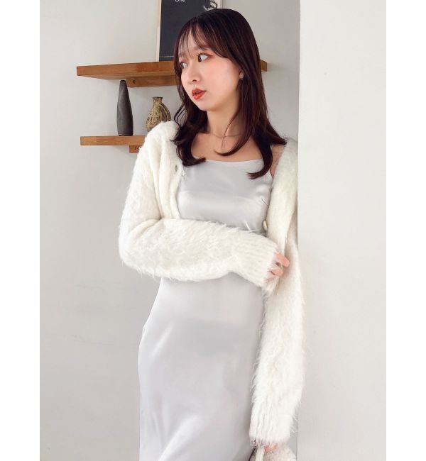 dazzlin「サテンナローキャミワンピース」|ワンピース|