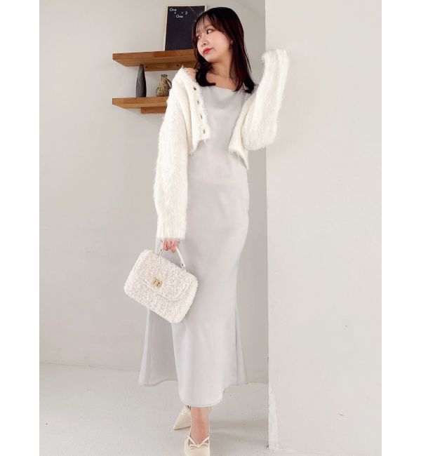 dazzlin「サテンナローキャミワンピース」|ワンピース|