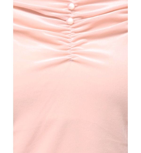 dazzlin「シアーベロアギャザーデザイントップス」|Tシャツ・カットソー|