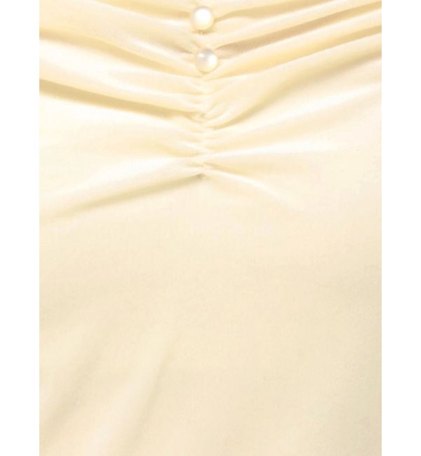 dazzlin「シアーベロアギャザーデザイントップス」|Tシャツ・カットソー|