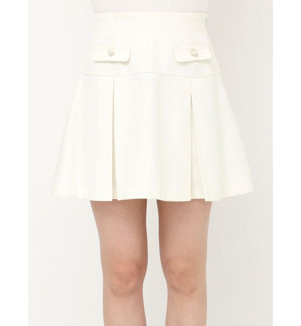 dazzlin「ツイードボックスプリーツミニスカート」|スカート|