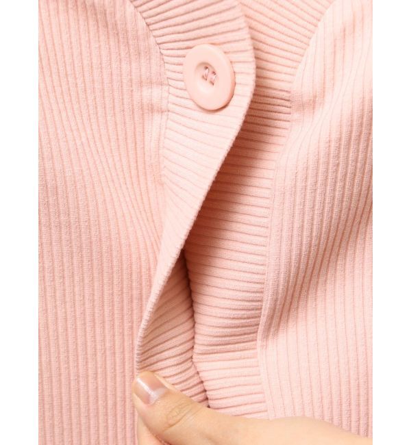 EMODA「フロントボタンショートリブトップ」|Tシャツ・カットソー|