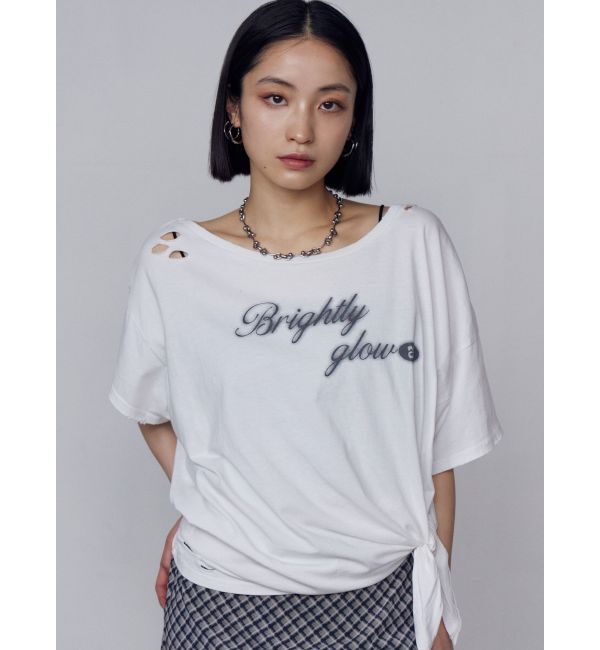 EMODA「ルーズタイクラッシュTシャツ」|Tシャツ・カットソー|