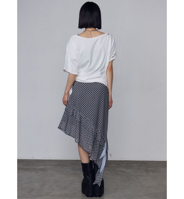 EMODA「ルーズタイクラッシュTシャツ」|Tシャツ・カットソー|