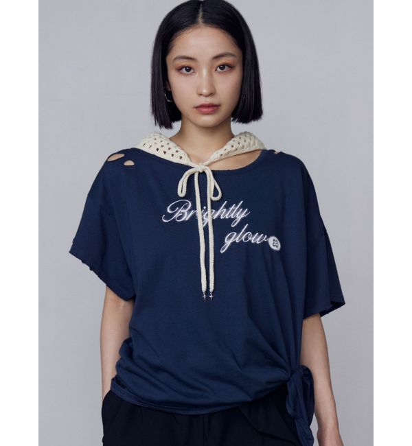 EMODA「ルーズタイクラッシュTシャツ」|Tシャツ・カットソー|