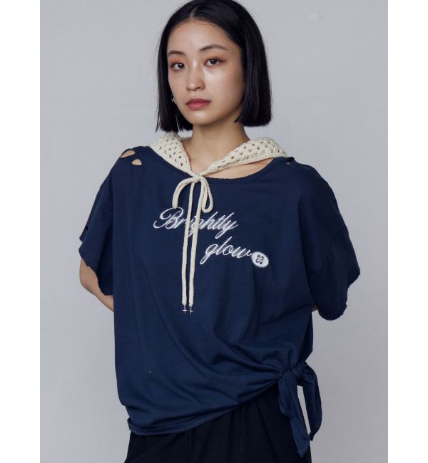 EMODA「ルーズタイクラッシュTシャツ」|Tシャツ・カットソー|