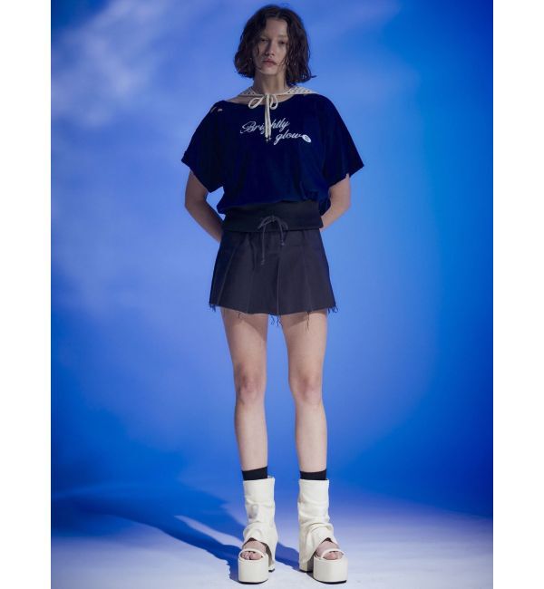 EMODA「ルーズタイクラッシュTシャツ」|Tシャツ・カットソー|