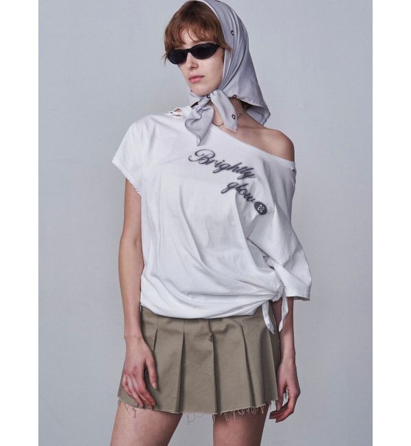 EMODA「ルーズタイクラッシュTシャツ」|Tシャツ・カットソー|