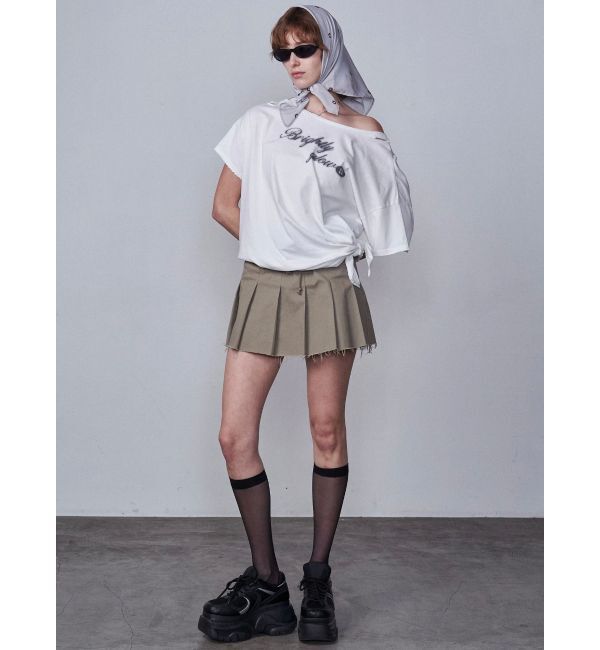 EMODA「ルーズタイクラッシュTシャツ」|Tシャツ・カットソー|