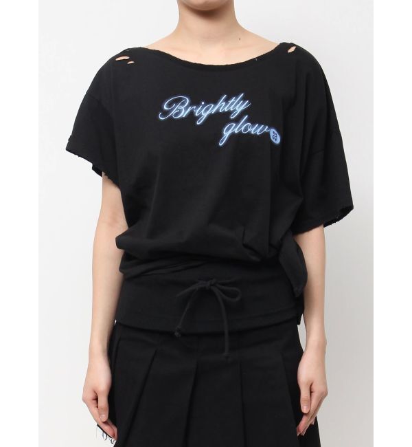 EMODA「ルーズタイクラッシュTシャツ」|Tシャツ・カットソー|