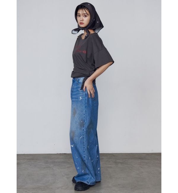 EMODA「ルーズタイクラッシュTシャツ」|Tシャツ・カットソー|