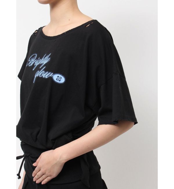 EMODA「ルーズタイクラッシュTシャツ」|Tシャツ・カットソー|