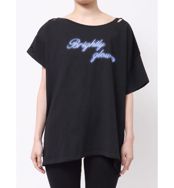 EMODA「ルーズタイクラッシュTシャツ」|Tシャツ・カットソー|