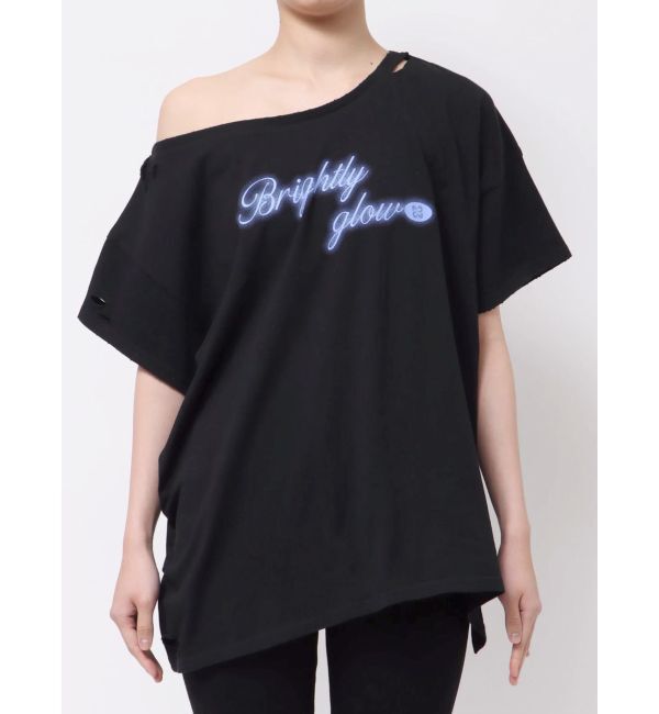 EMODA「ルーズタイクラッシュTシャツ」|Tシャツ・カットソー|