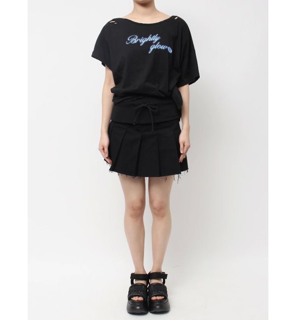 EMODA「ルーズタイクラッシュTシャツ」|Tシャツ・カットソー|