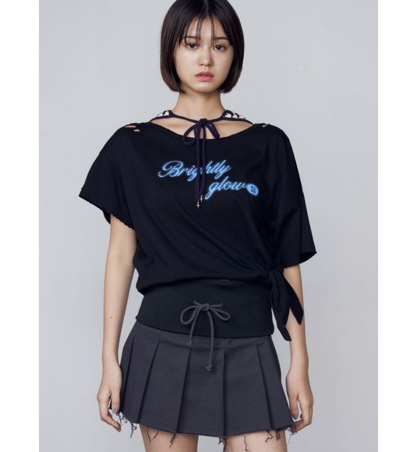 EMODA「ルーズタイクラッシュTシャツ」|Tシャツ・カットソー|