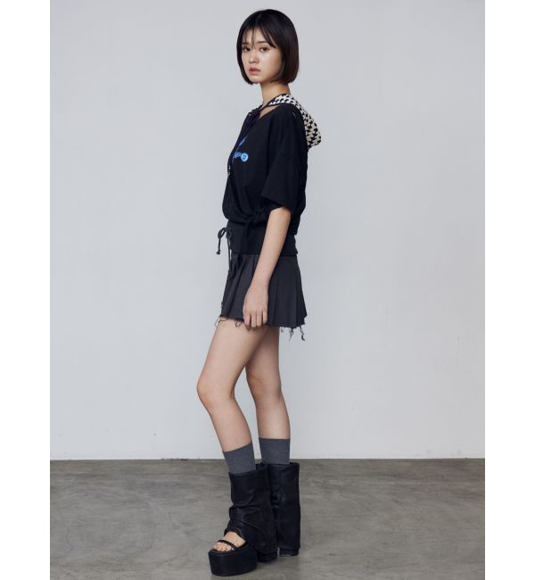 EMODA「ルーズタイクラッシュTシャツ」|Tシャツ・カットソー|