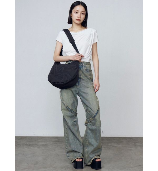 EMODA「ギャザールーズフィットトップ」|Tシャツ・カットソー|