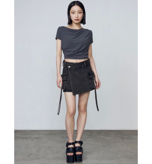 EMODA「ギャザールーズフィットトップ」|Tシャツ・カットソー|