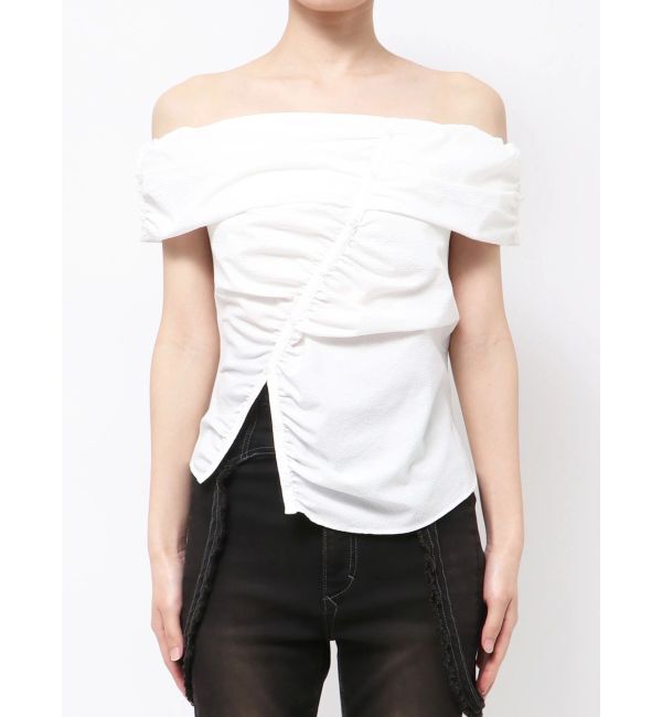 EMODA「オフショルダーボタントップ」|Tシャツ・カットソー|