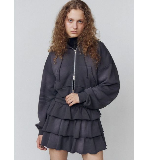 EMODA「シェービングショートジップフーディ」|パーカー|