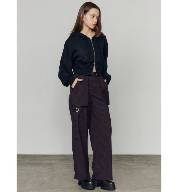 EMODA「シェービングショートジップフーディ」|パーカー|