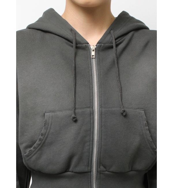 EMODA「シェービングショートジップフーディ」|パーカー|