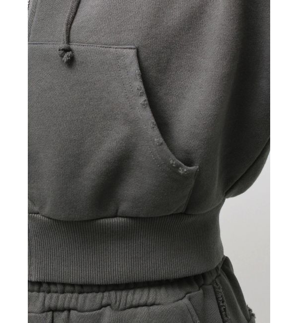 EMODA「シェービングショートジップフーディ」|パーカー|