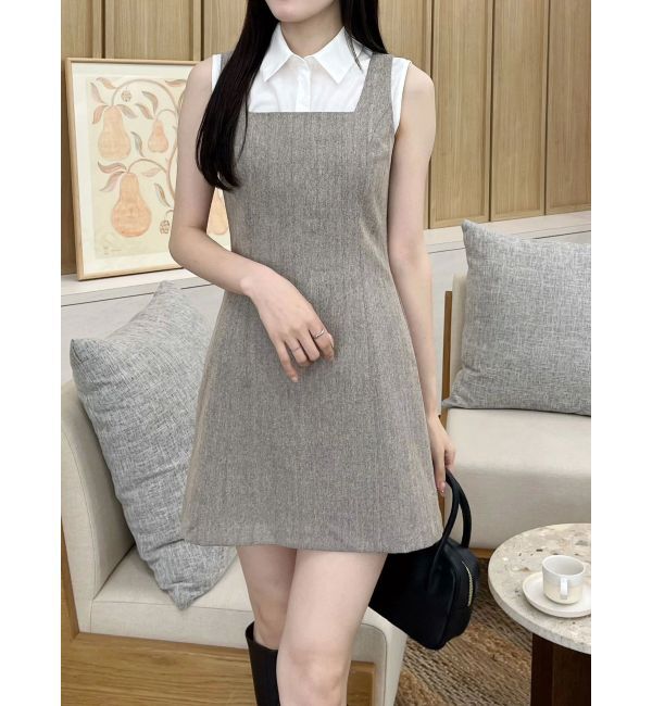 MERCURYDUO「ヘリンボーンタイトミニジャンスカ」|ワンピース|