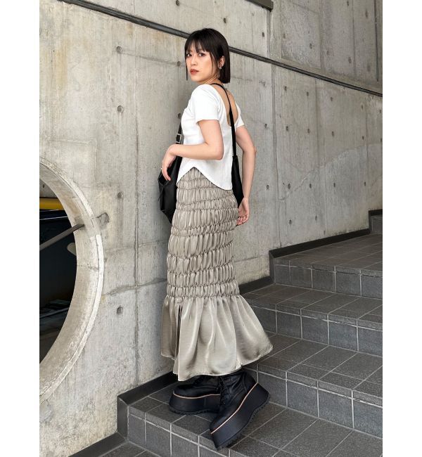 MURUA「バックシャンリブカットソー」|Tシャツ・カットソー|