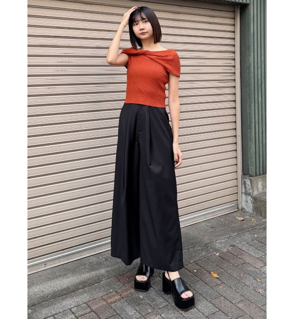 MURUA「2WAYウエストタックワイドパンツ」|その他|