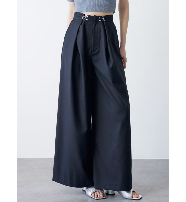 MURUA「2WAYウエストタックワイドパンツ」|その他|ブラック