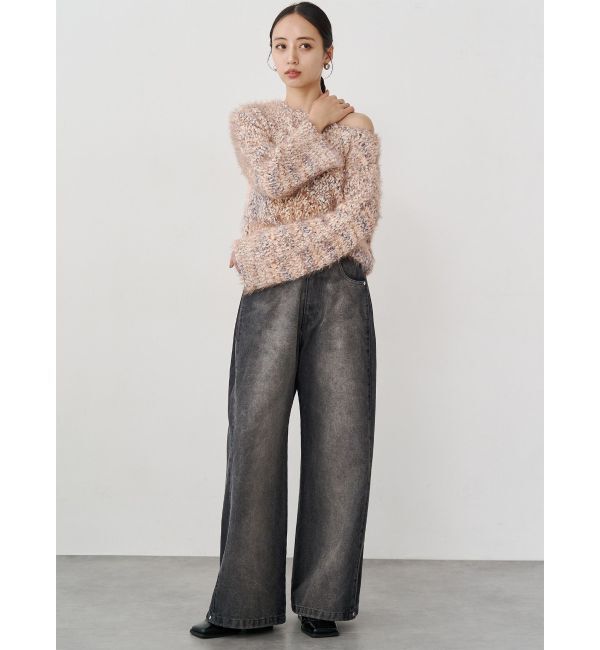 MURUA「MIXシャギールーズニット」|ニット・セーター|