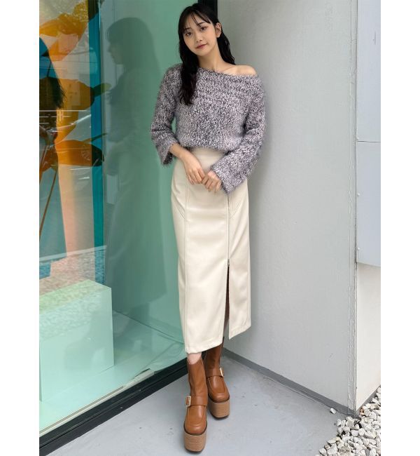 MURUA「MIXシャギールーズニット」|ニット・セーター|