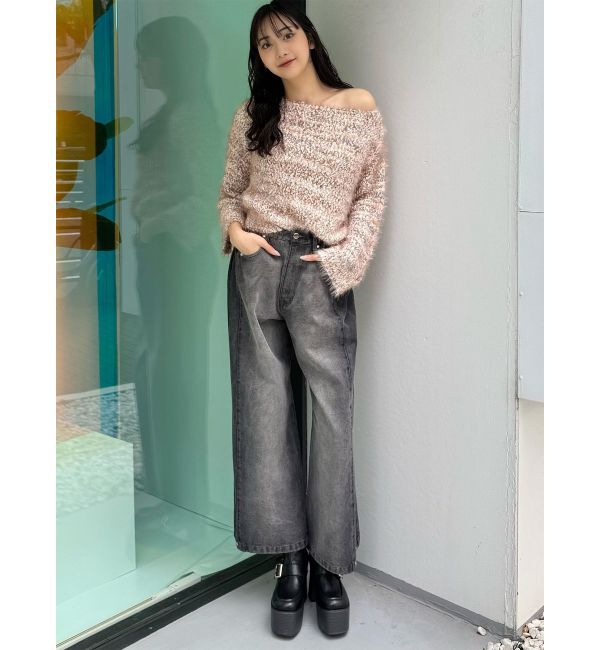 MURUA「MIXシャギールーズニット」|ニット・セーター|