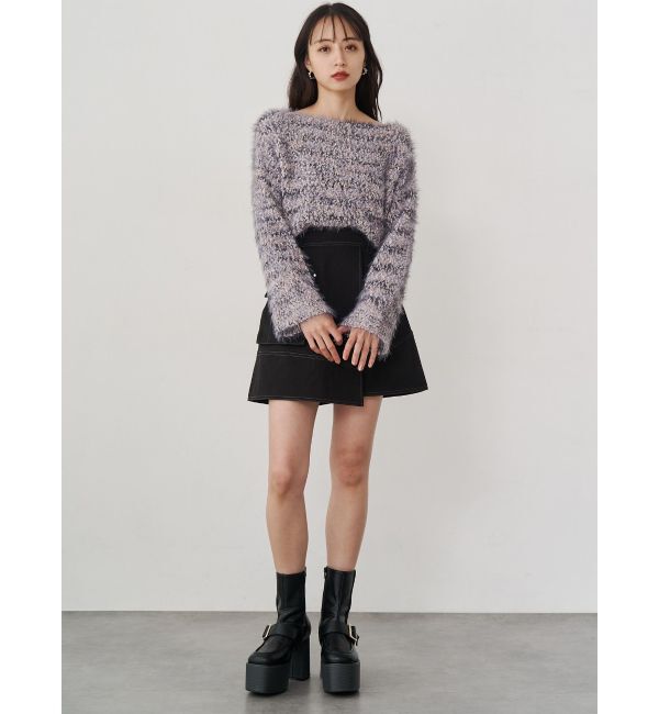 MURUA「MIXシャギールーズニット」|ニット・セーター|