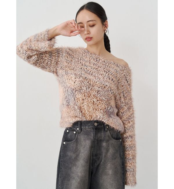 MURUA「MIXシャギールーズニット」|ニット・セーター|