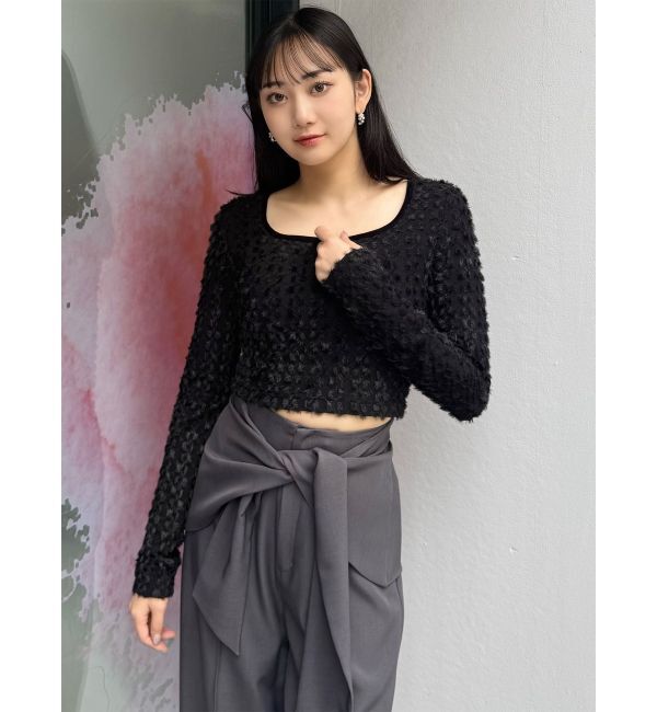 MURUA「リボンタイフェザートップス」|Tシャツ・カットソー|