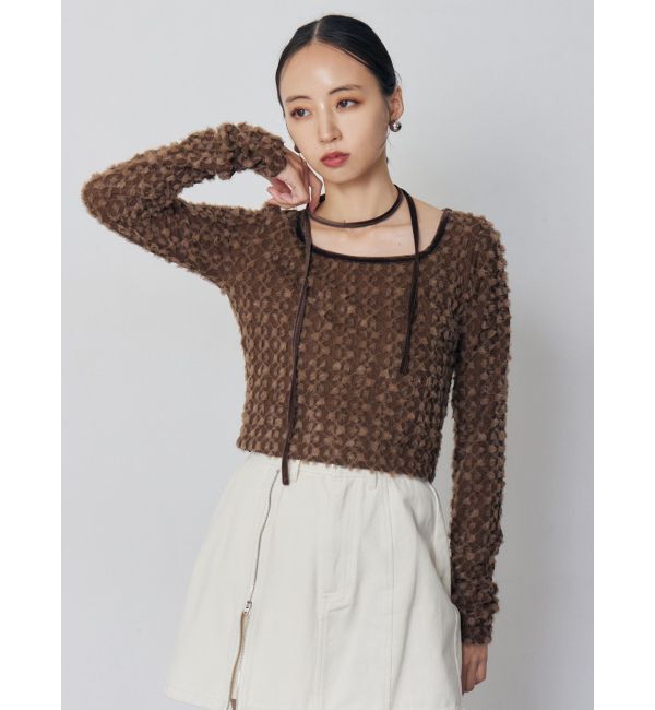 MURUA「リボンタイフェザートップス」|Tシャツ・カットソー|