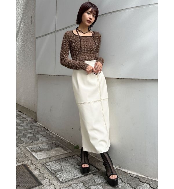 MURUA「リボンタイフェザートップス」|Tシャツ・カットソー|